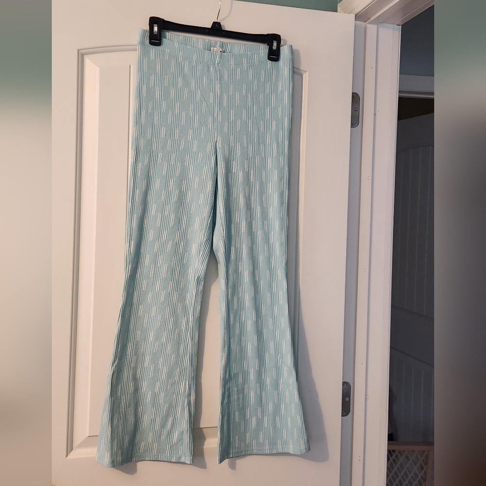 Aerie Light Blue Flare Lounge Pant